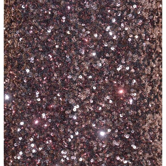 NWT Boutique Rose Gold All Over Sequin Cami Tank Top M Adjustable Straps Lined - Picture 3 of 10